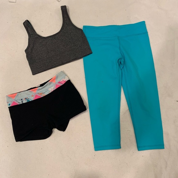 Lululemon Ivivva Girls Size 12 Lot Leggings,shorts - Picture 3 of 6